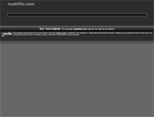 Tablet Screenshot of mybtfile.com